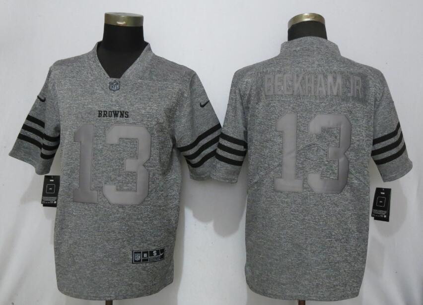 Men Cleveland Browns #13 Beckham jr Gray 2019 Nike Vapor Untouchable Stitched Gridiron Gray Limited NFL Jerseys->charlotte hornets->NBA Jersey